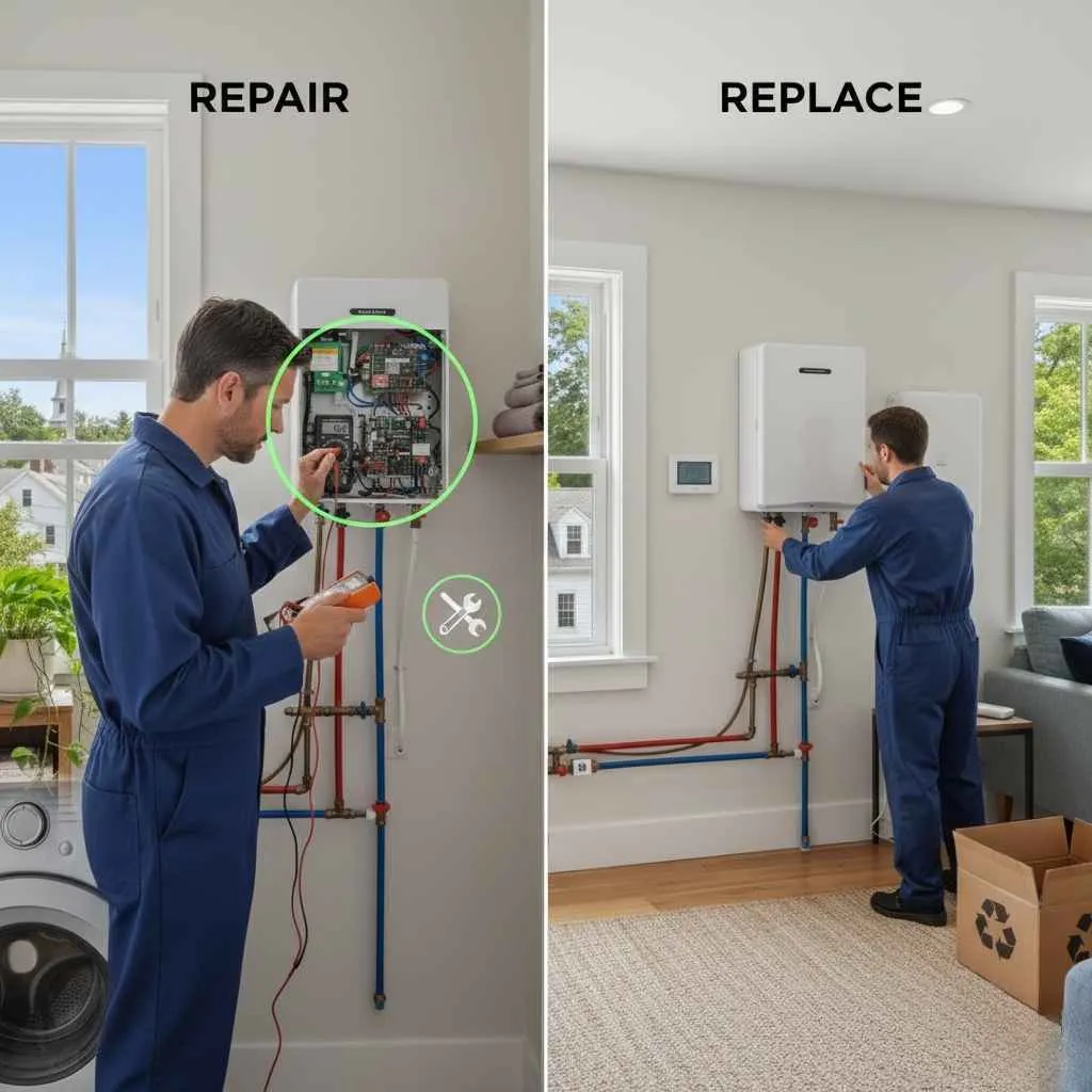 When to Repair vs Replace a Tankless Water Heater in Small Homes