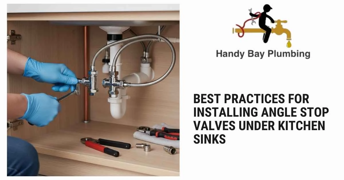 Best Practices for Installing Angle Stop Valves Under Kitchen Sinks