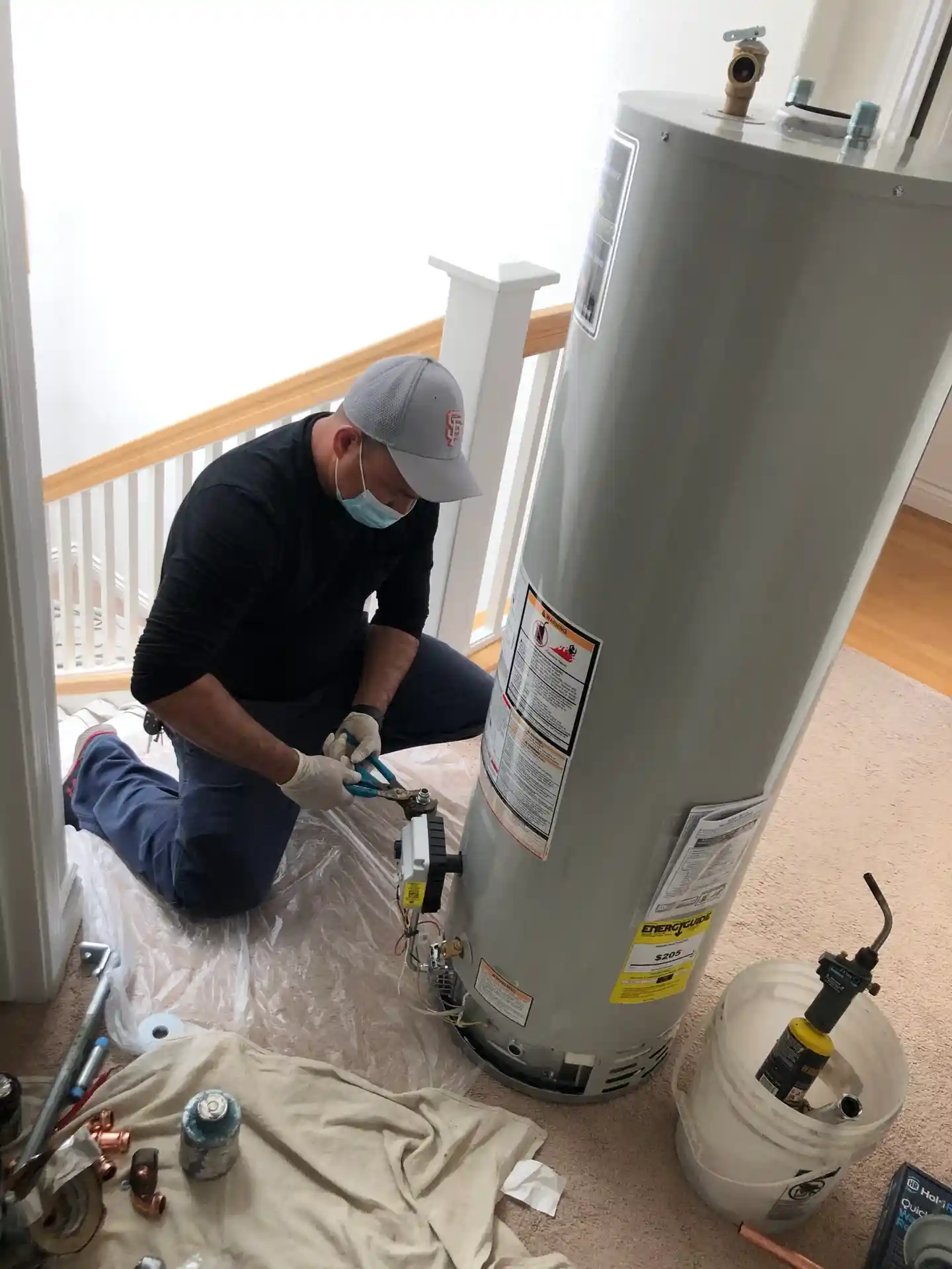 Water heater service by Handy Bay Plumbing