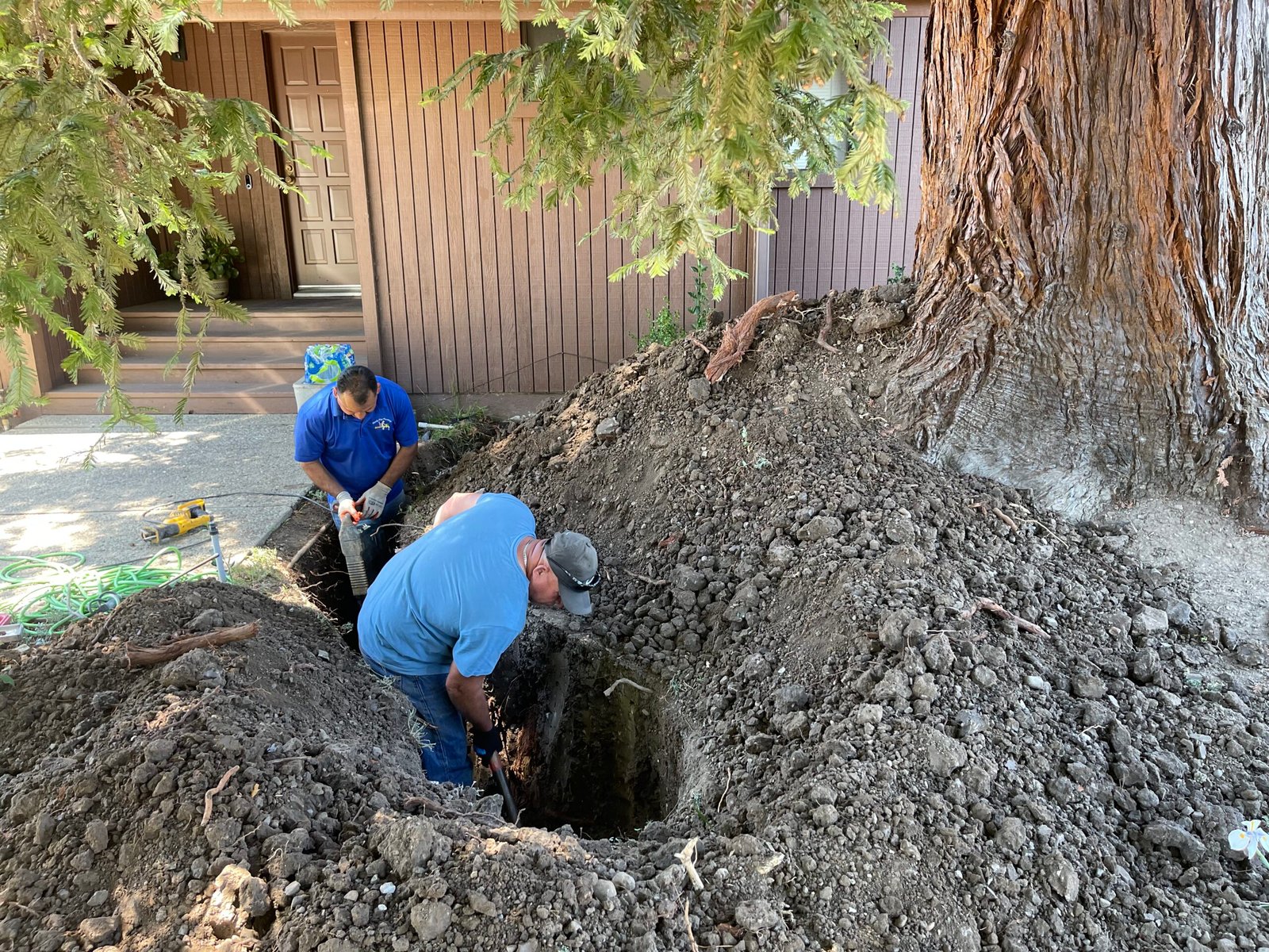 Sewer line replacement by Handy Bay Plumbing